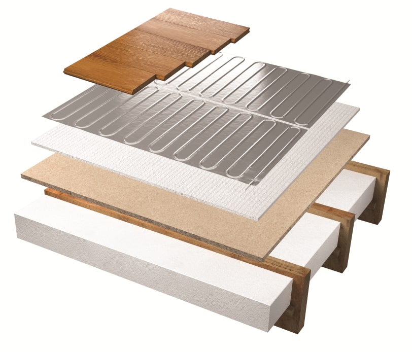 foil heater system wooden floor layers
